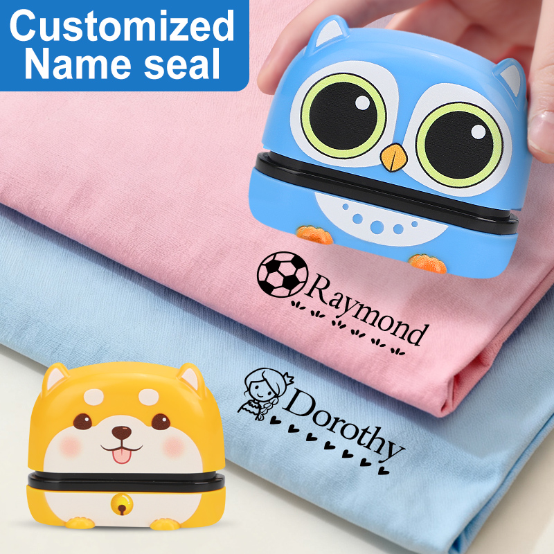 Baby Food Pouches - Timbro con nome carino personalizzato: riutilizzabile