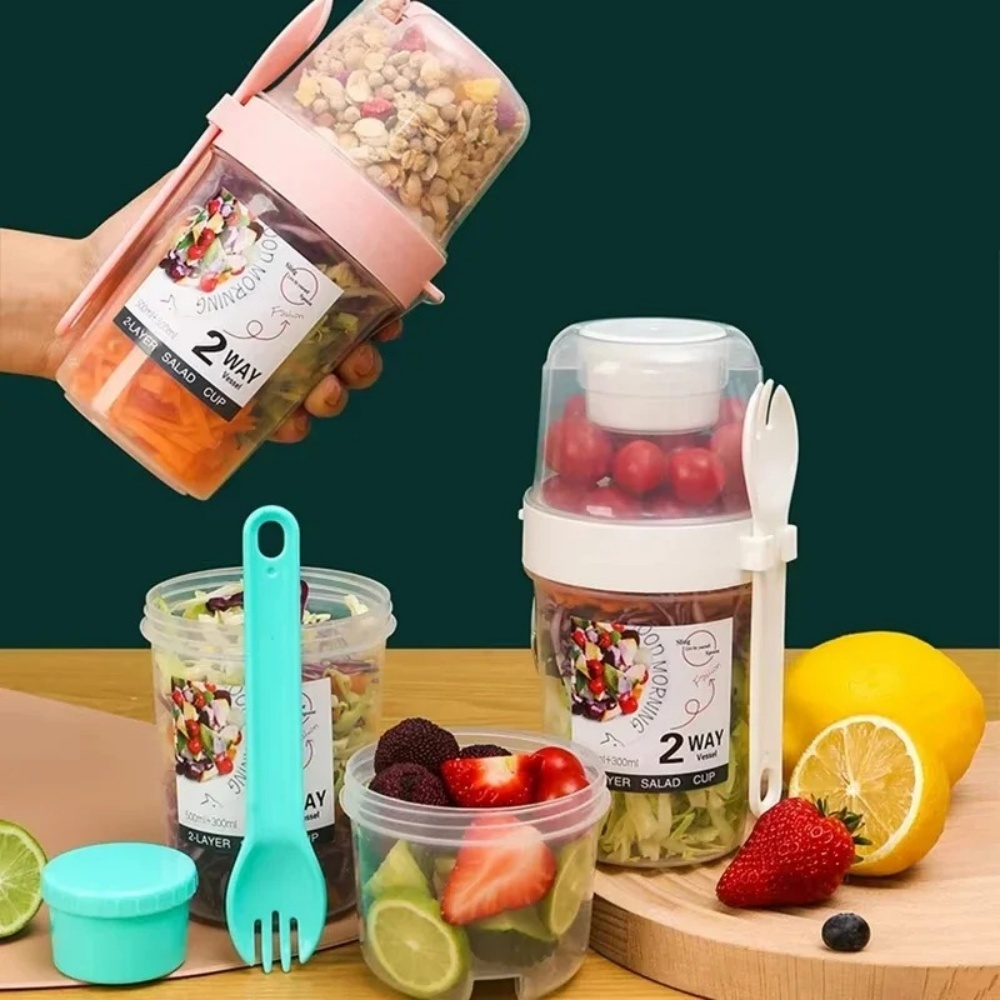 Baby Food Oatmeal - Tazza per insalata portatile Tazza per
