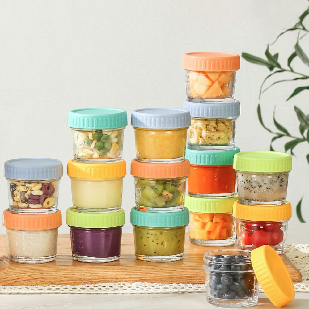 Baby Food Glass Containers - Barattolo di vetro per alimenti per