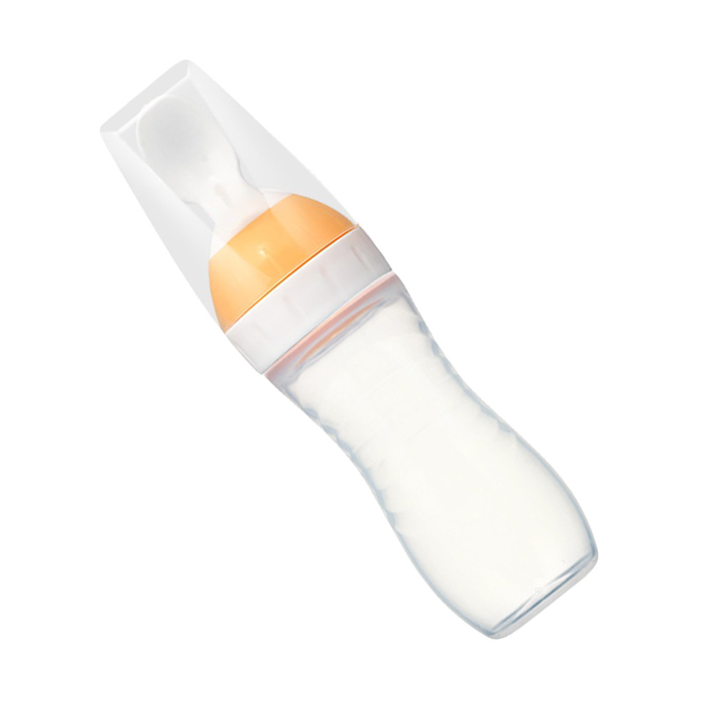 Baby Food Dispensing Spoon - Biberon con Cucchiaio in Silicone per