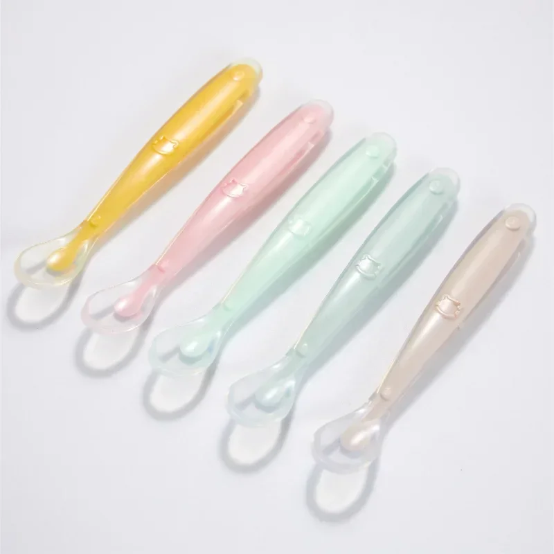 Baby Food Feeder - Cucchiaio per bambini in silicone morbido