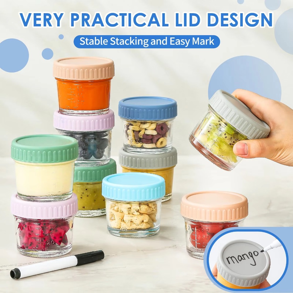 6 pezzi barattolo di vetro per - Baby Food Glass Containers recensione e prezzo