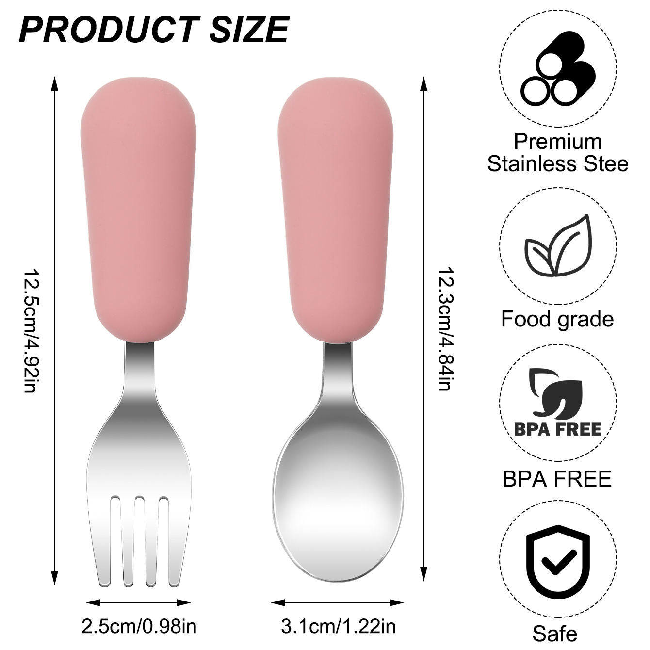 Colore Bambini 2PCS Forchetta  - Baby Food Feeder recensione e prezzo