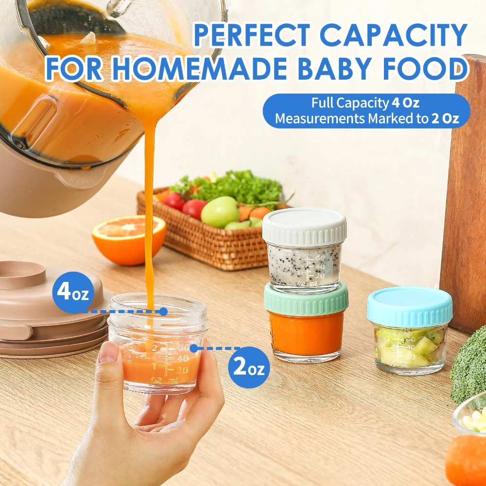 Set di 6 Barattoli in Vetro Mu - Baby Food Glass Containers recensione e prezzo