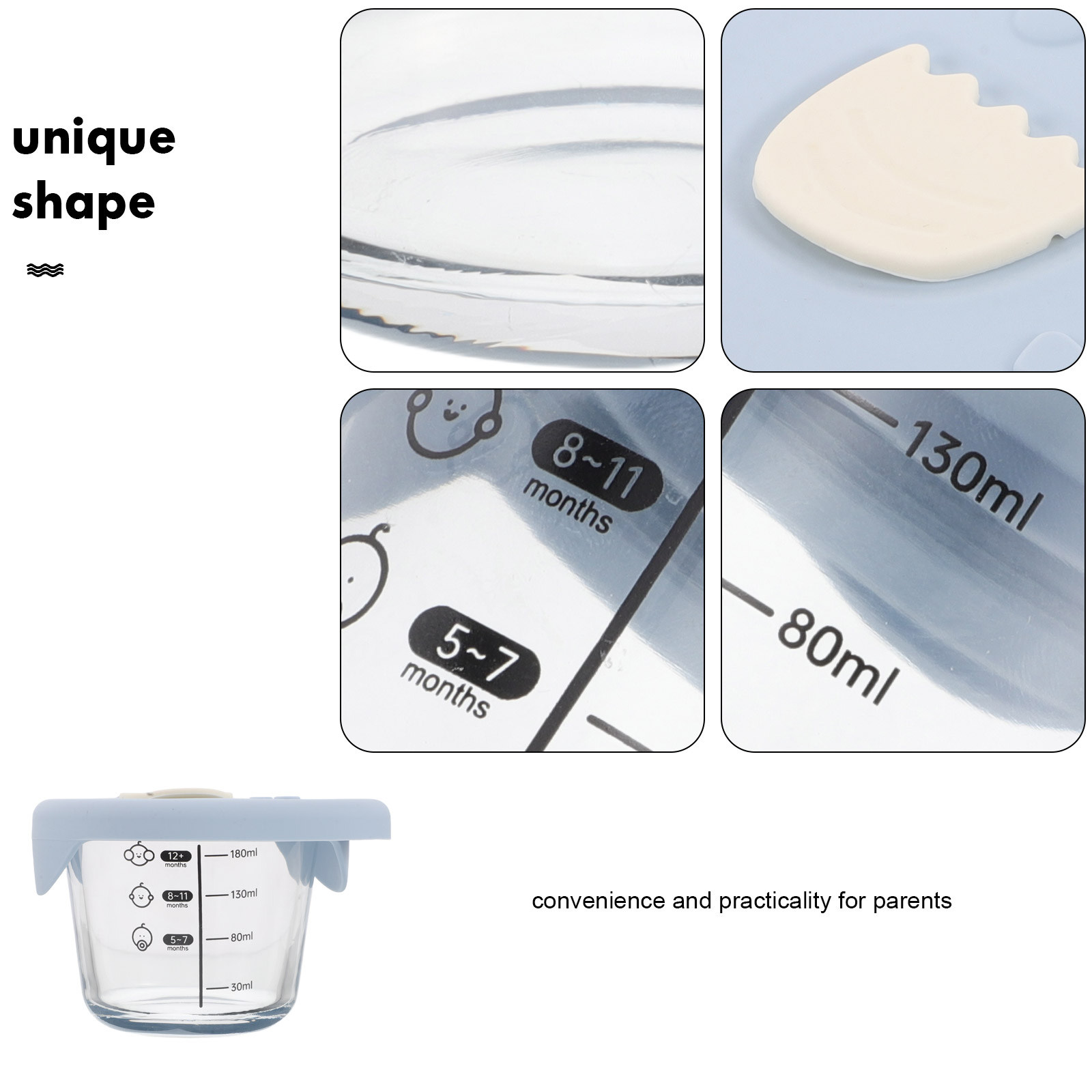2 Pezzi Ciotole in Vetro per A - Baby Food Glass Containers recensione e prezzo
